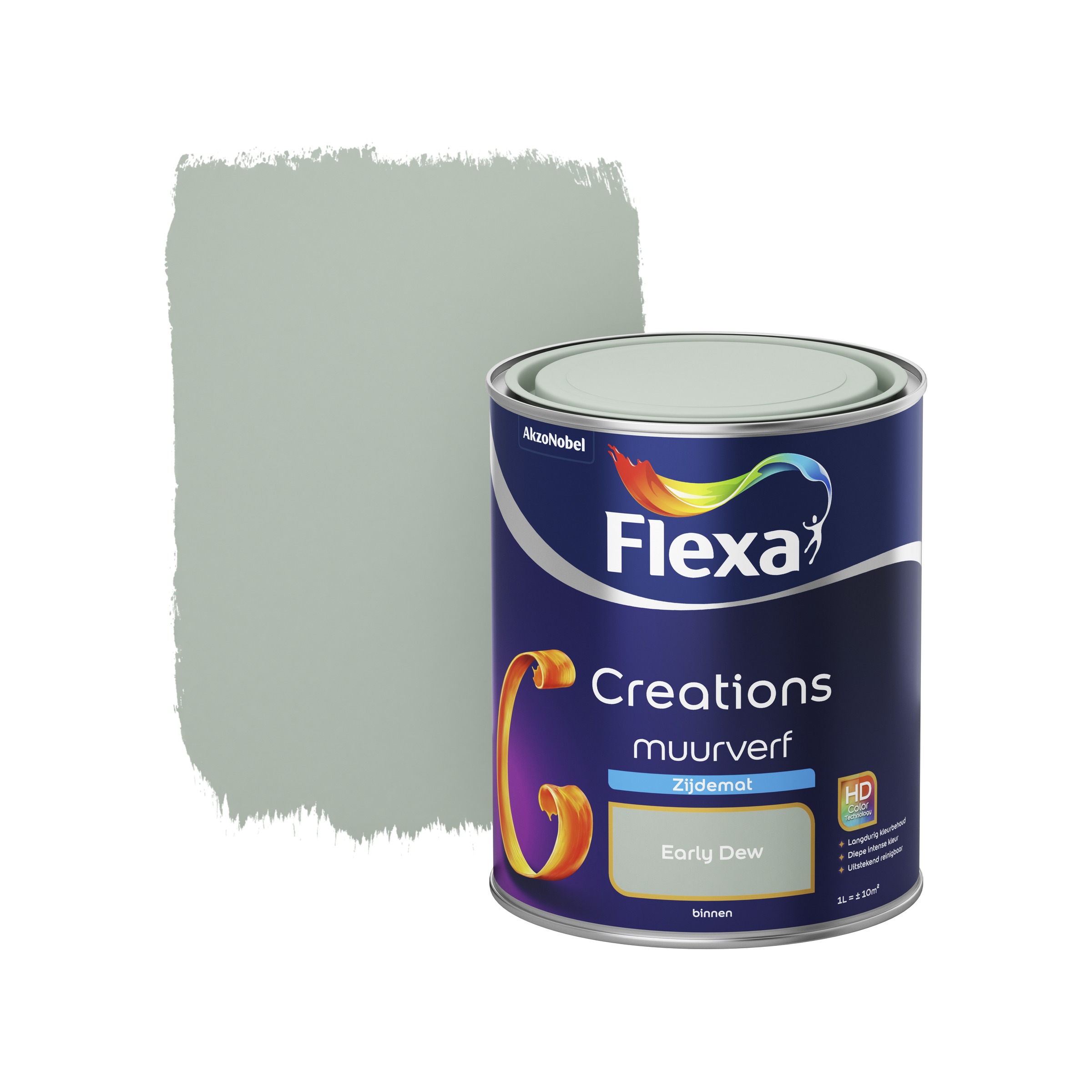 Flexa Creations Muurverf Early Dew Zijdemat 1 Liter flexa kopen in de aanbieding