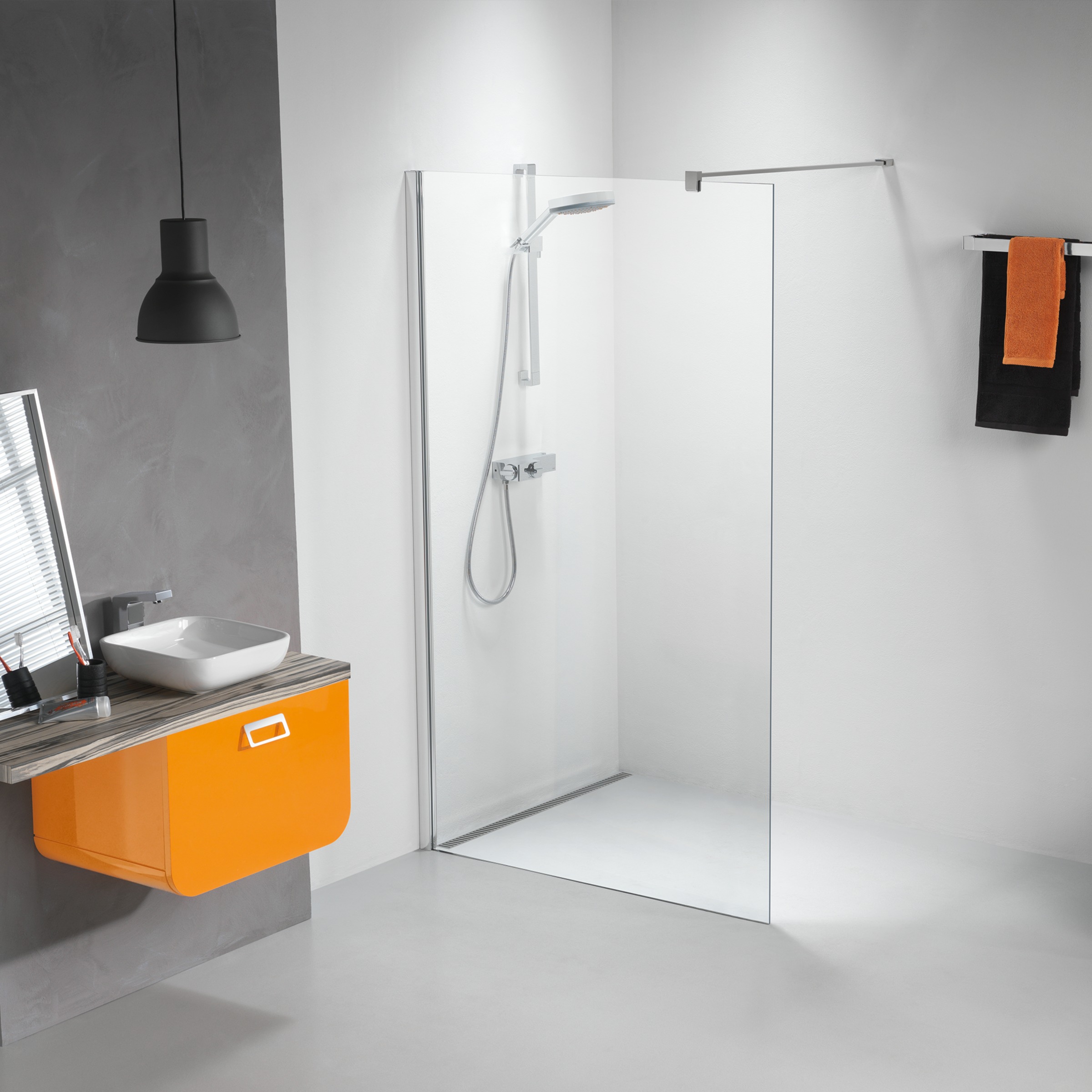 Sealskin Get Wet Inloopdouche Impact A3 98X195 Cm Chroom sealskin kopen in de aanbieding