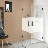 Sealskin Swingdeur voor Hoekinstap I AM L 90x200 cm Zwart met Gesatineerde Band