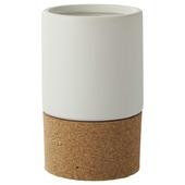 Atlantic tandenborstelbeker Kurk keramiek Wit