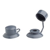 Martens Combidoppen voor Golfplaten 177/51 Grijs 25 stuks