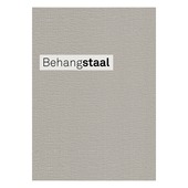 Behangstaal vliesbehang textiel uni lichtgrijs (dessin 103446)