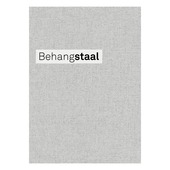 Behangstaal vliesbehang uni linnen beton (dessin 105741)