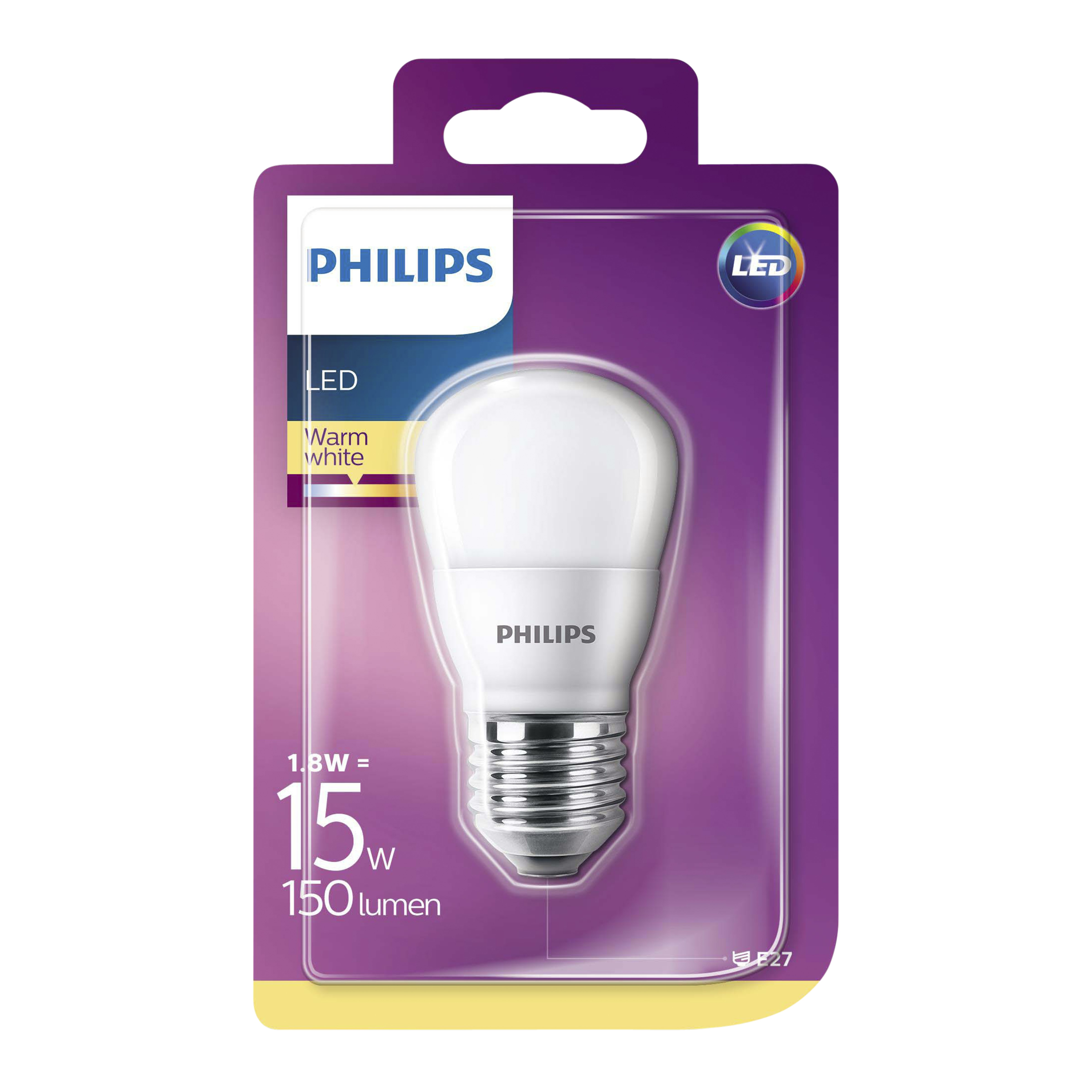 Philips Led Kogel Frosted E27 18W 15W 150Lm Warm Wit philips kopen in de aanbieding