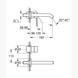 Grohe Colours  wastafel inbouwkraan Essence New M 2-gats grafiet