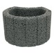 Bloembak Beton Rond Antraciet 28x35x20 cm