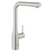 Grohe Colours Keukenkraan Essence New RVS met Uittrekbare Mousseur