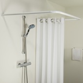 Sealskin Seallux douchegordijnstang wit 90x90x90 cm Ø28mm
