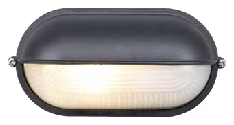 KARWEI buitenlamp bull-eye Tom zwart half bedekt