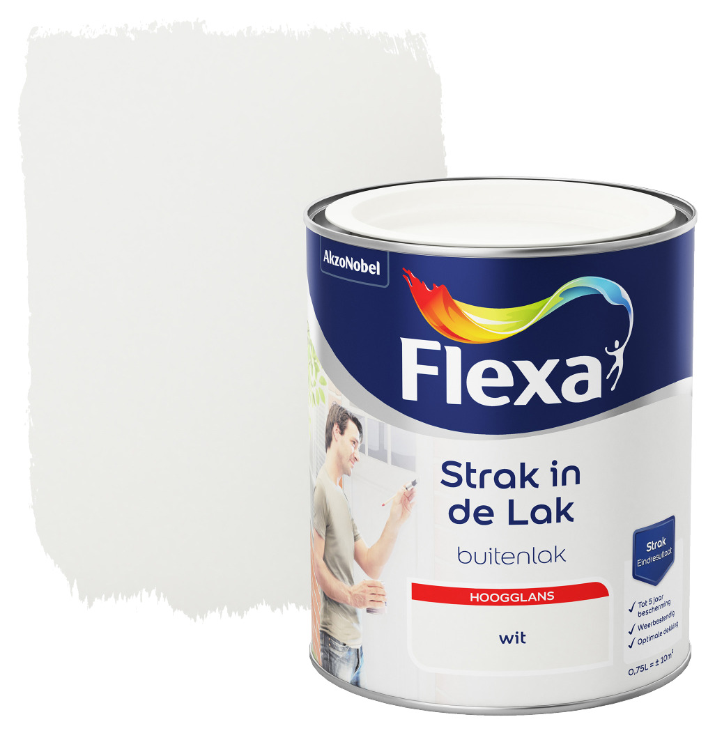 Flexa Strak In De Lak Hoogglans Wit 750 Ml flexa kopen in de aanbieding
