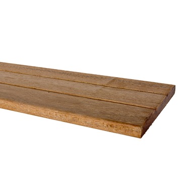 Tuinplank hardhout geschaafd ca. 1,3 x 14,3 cm, lengte ca. 240 cm
