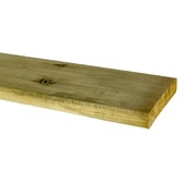 Tuinplank grenen hout geschaafd 1,6 x 9,6 x 240 cm