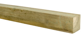 Tuinpaal vierkant vuren ca. 5 x 5 cm, lengte ca. 180 cm
