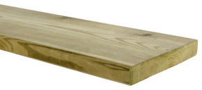 Tuinplank grenenhout geschaafd ca. 2,1 x 14 cm, lengte ca. 360 cm