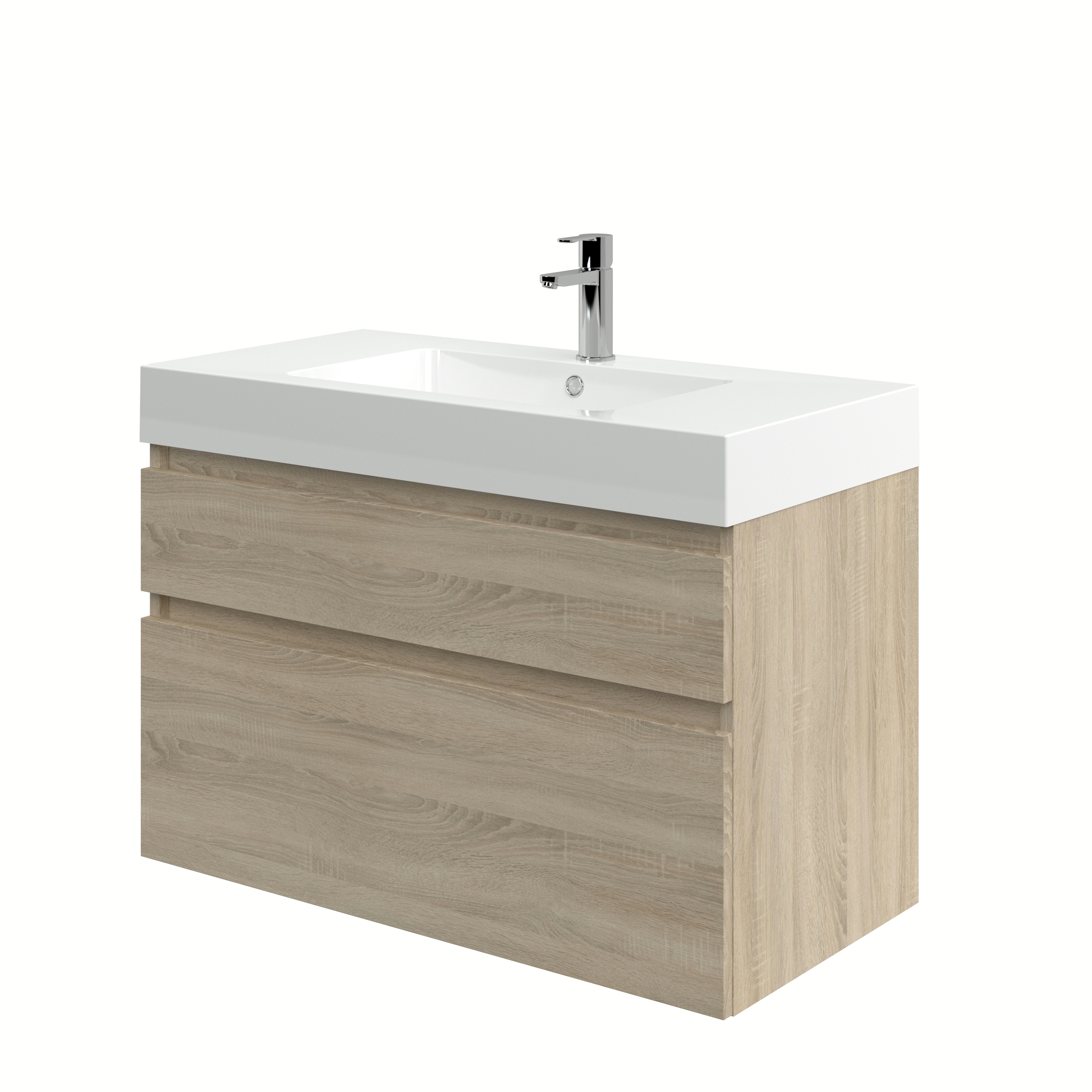 Bruynzeel Monta Badkamermeubel 90 Cm Grijs Eiken bruynzeel kopen in de aanbieding