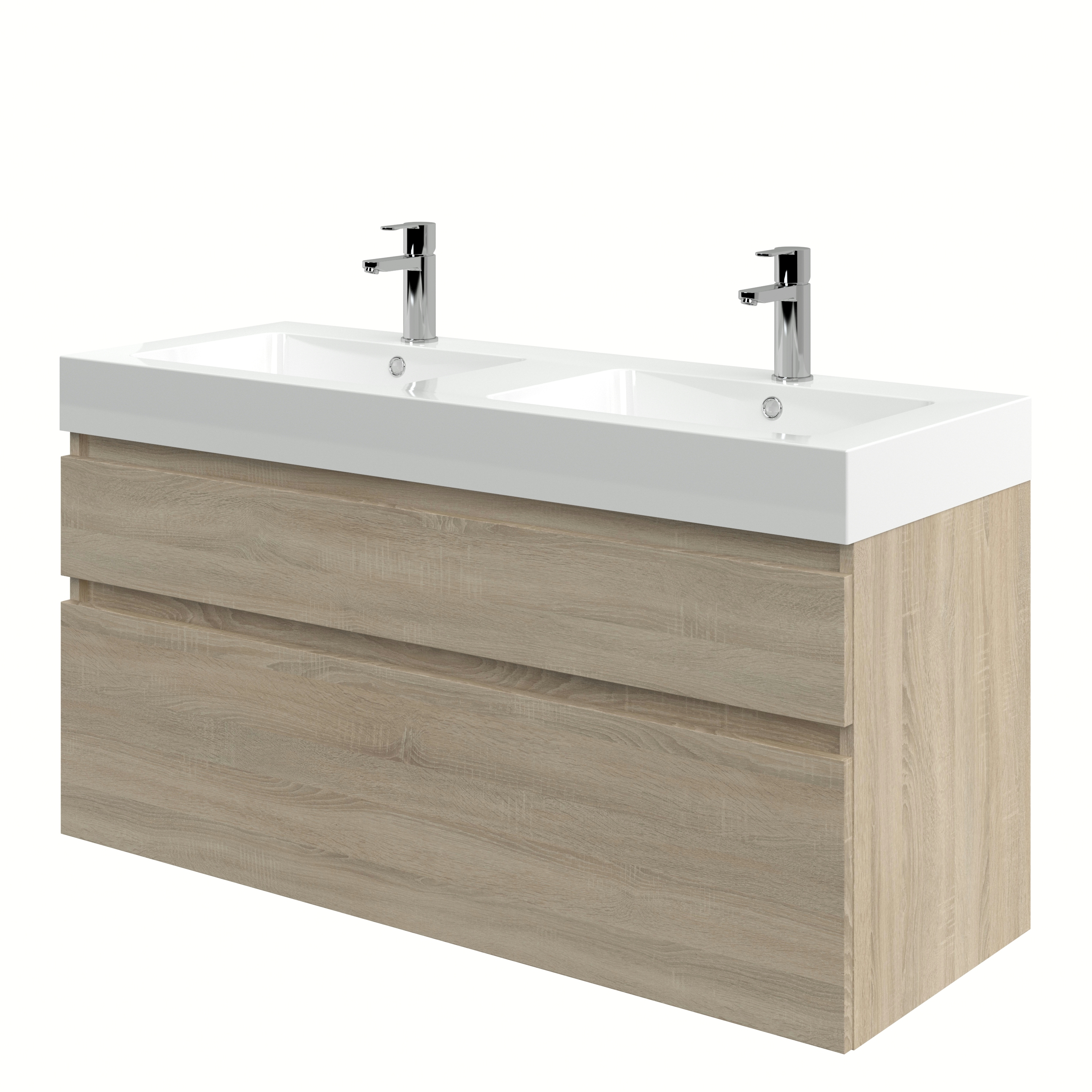 Bruynzeel Monta Badkamermeubel 120 Cm Grijs Eiken bruynzeel kopen in de aanbieding