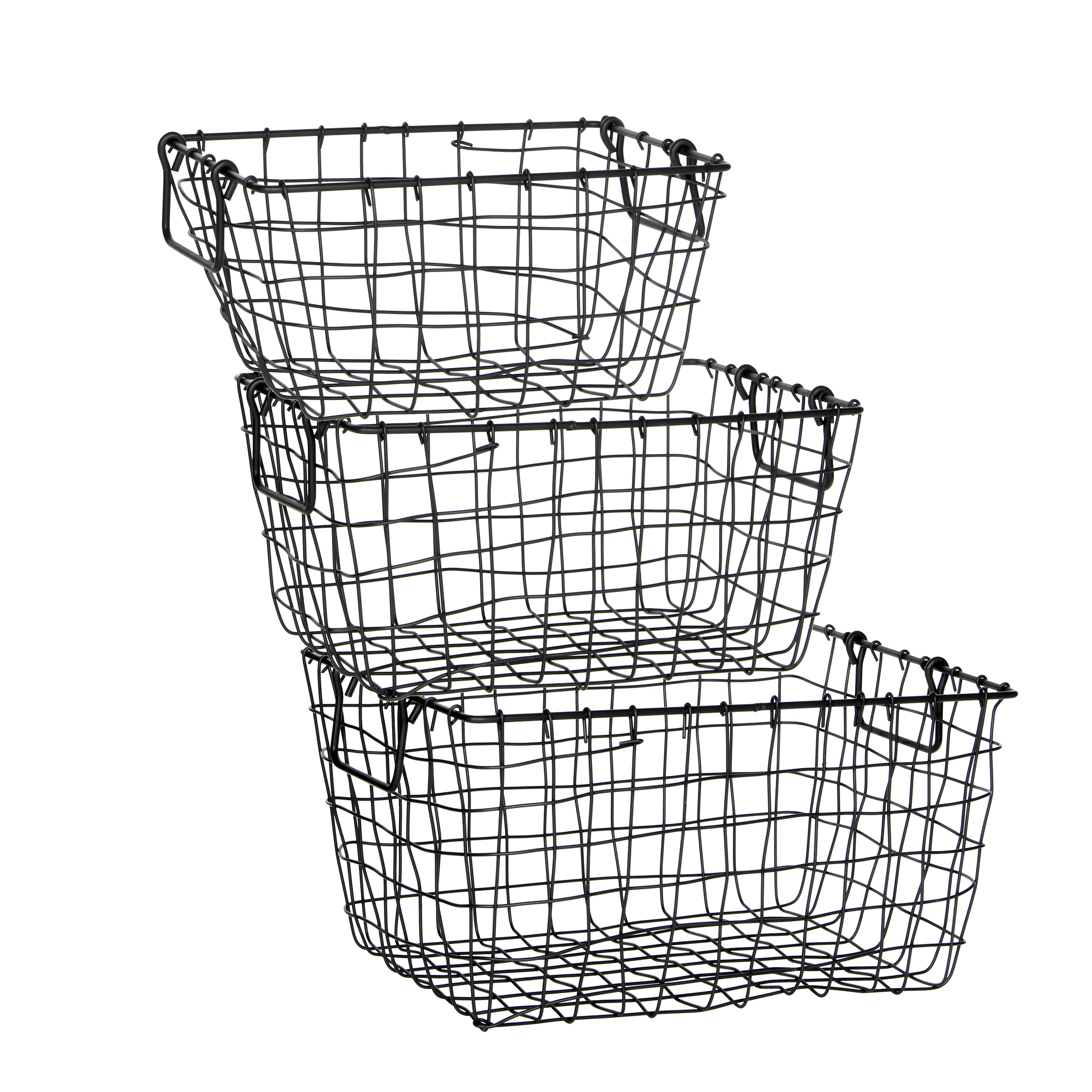 Mand Draad Grijs L40Xb28Xh20Cm huismerk kopen in de aanbieding