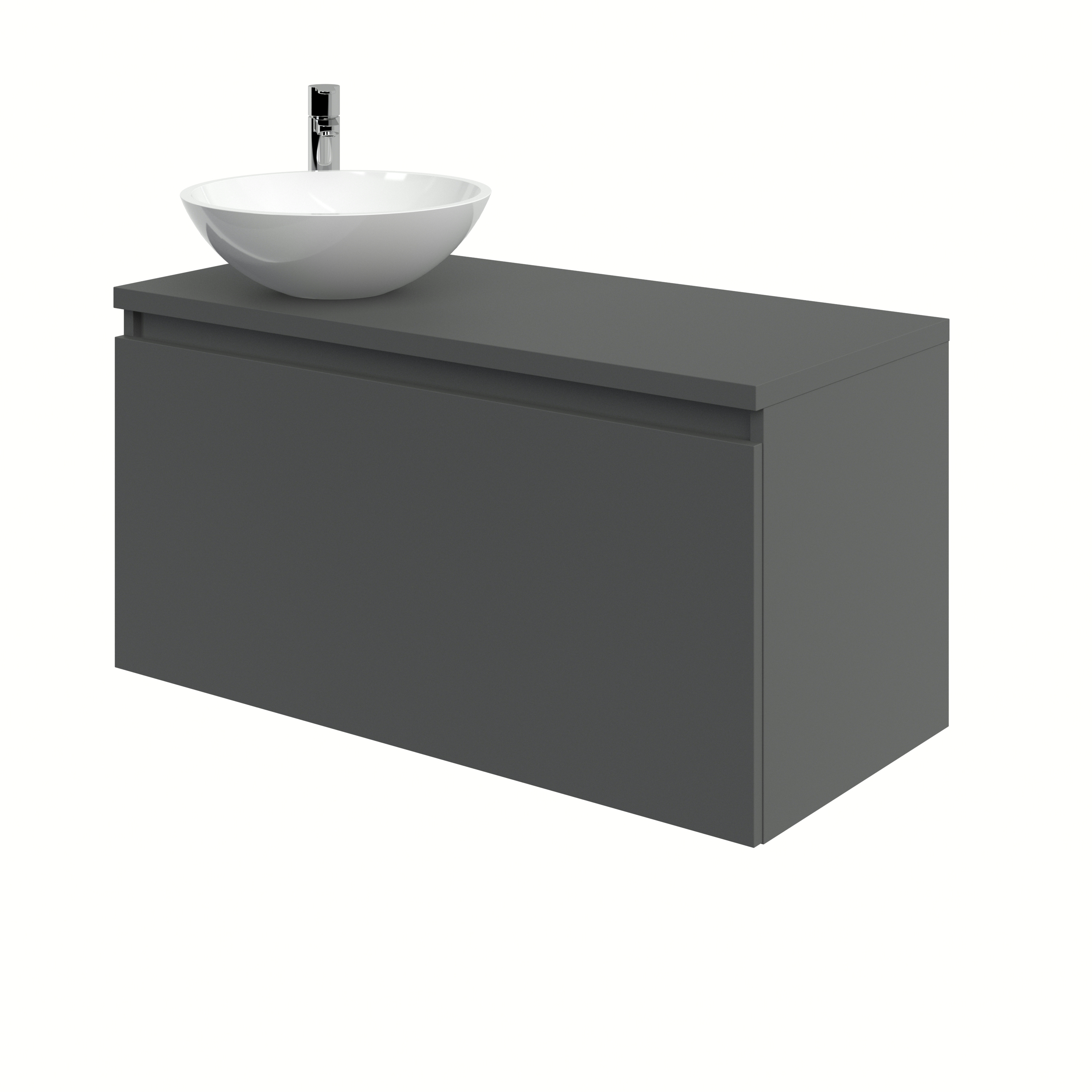 Bruynzeel Nerano Badkamermeubel 100 Cm Grafiet Waskom bruynzeel kopen in de aanbieding