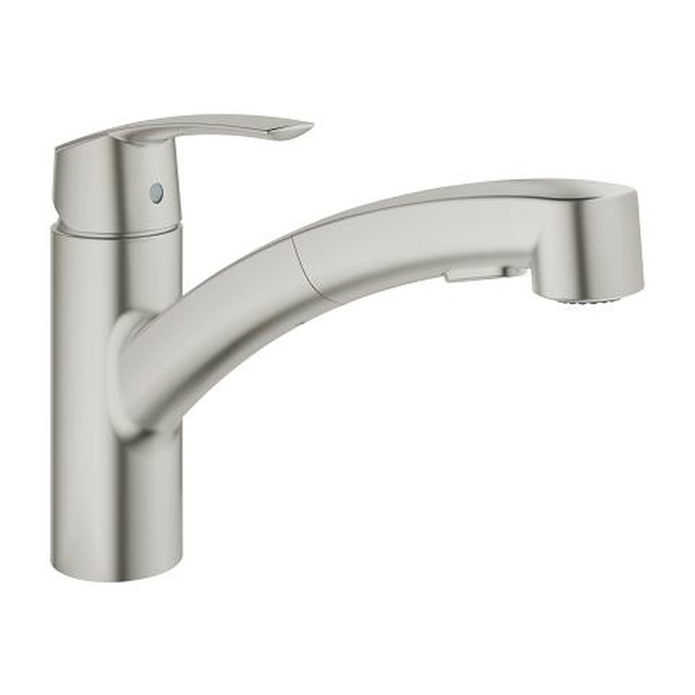 Grohe Keukenkraan Start Met Uittrekbare Mousseur Supersteel grohe kopen in de aanbieding
