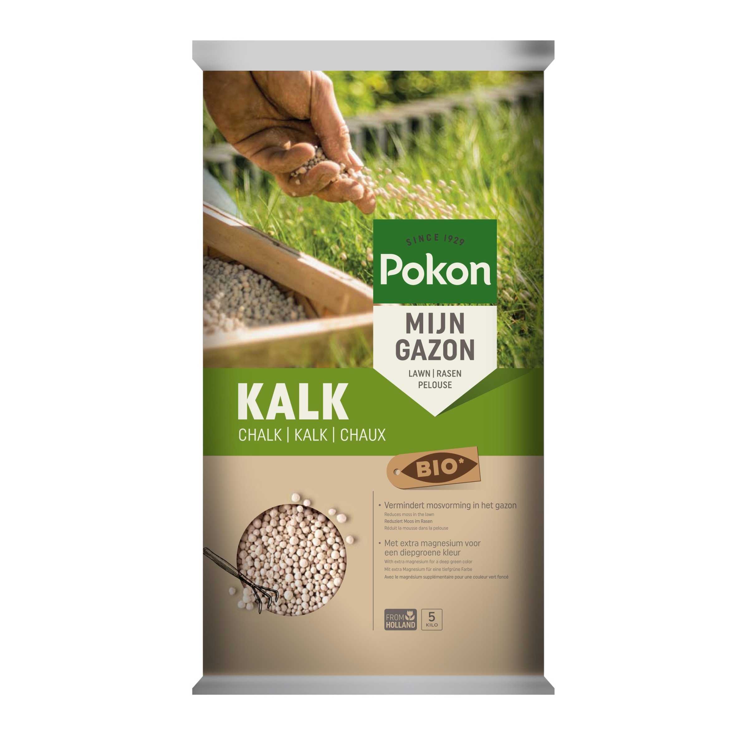Pokon Kalk Voor Gazon En Siertuin Zak 5 Kg pokon kopen in de aanbieding