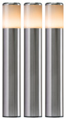 Ludeco tuinpaal Sten 12V startersset RVS 3 stuks