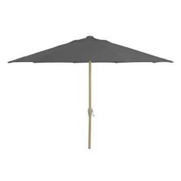 elegant stijfheid Sloppenwijk Parasol Lima Zwart Houtlook Ø300 cm kopen? parasols | Karwei