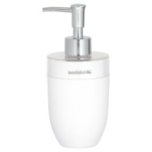 Sealskin Bloom zeepdispenser kunststof matglas/wit