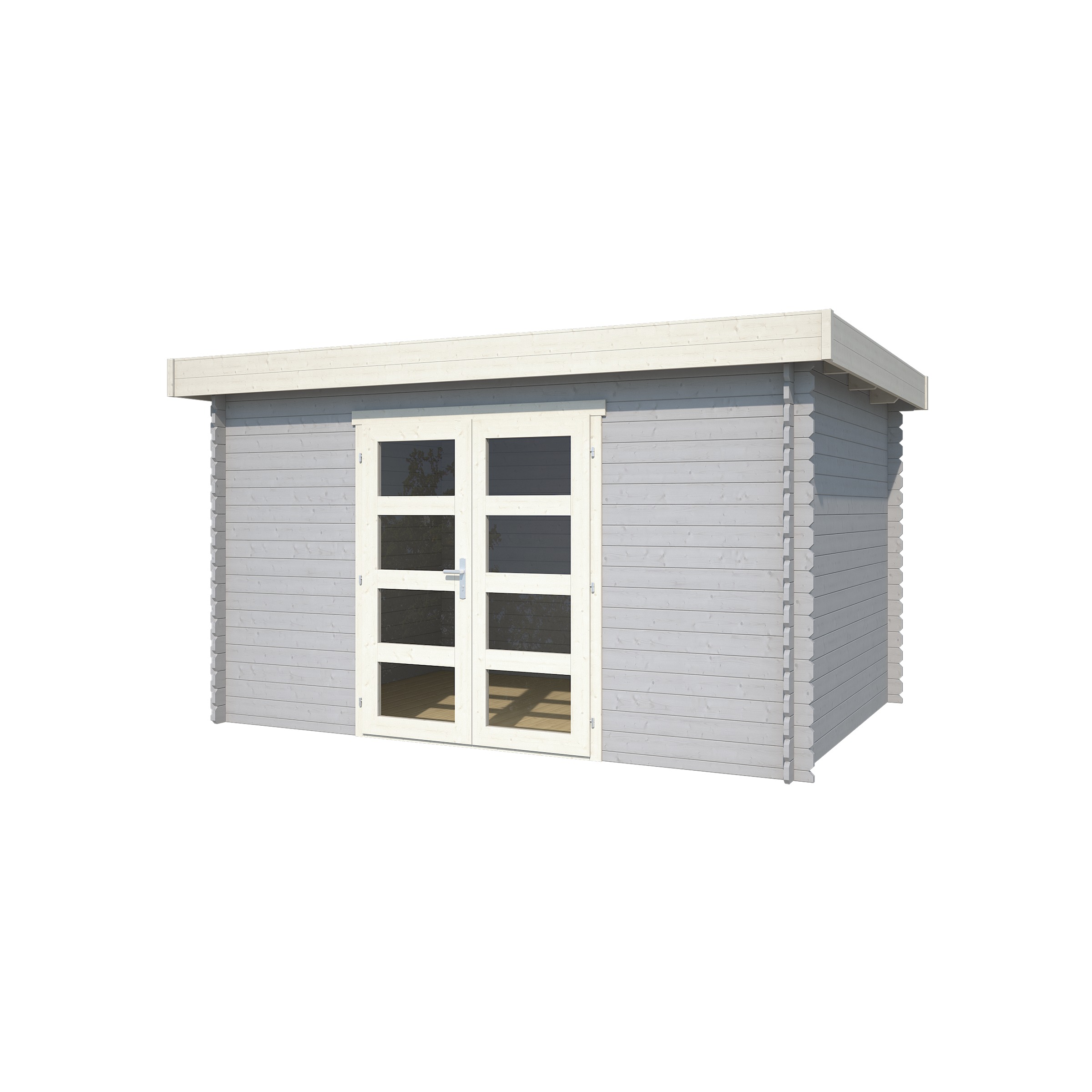 Tuinhuis Mikkel Gecoat Hout Grijs 315X420 huismerk kopen in de aanbieding