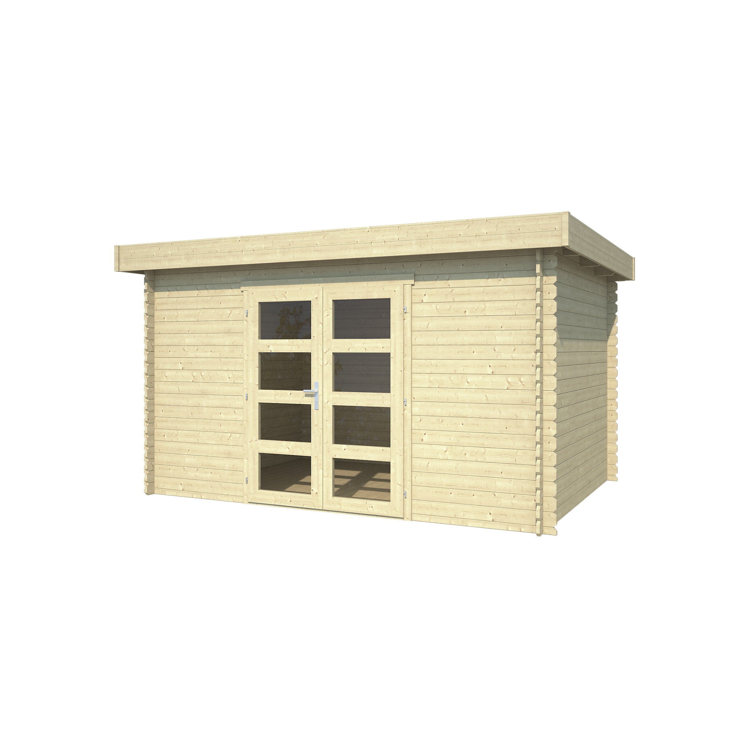 Tuinhuis Mikkel Onbehandeld Hout Blank 315X420 huismerk kopen in de aanbieding