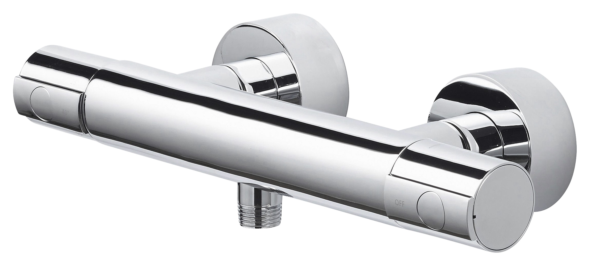 Aqualino Elvo Thermostatische Douchekraan 15 Cm Chroom aqualino kopen in de aanbieding