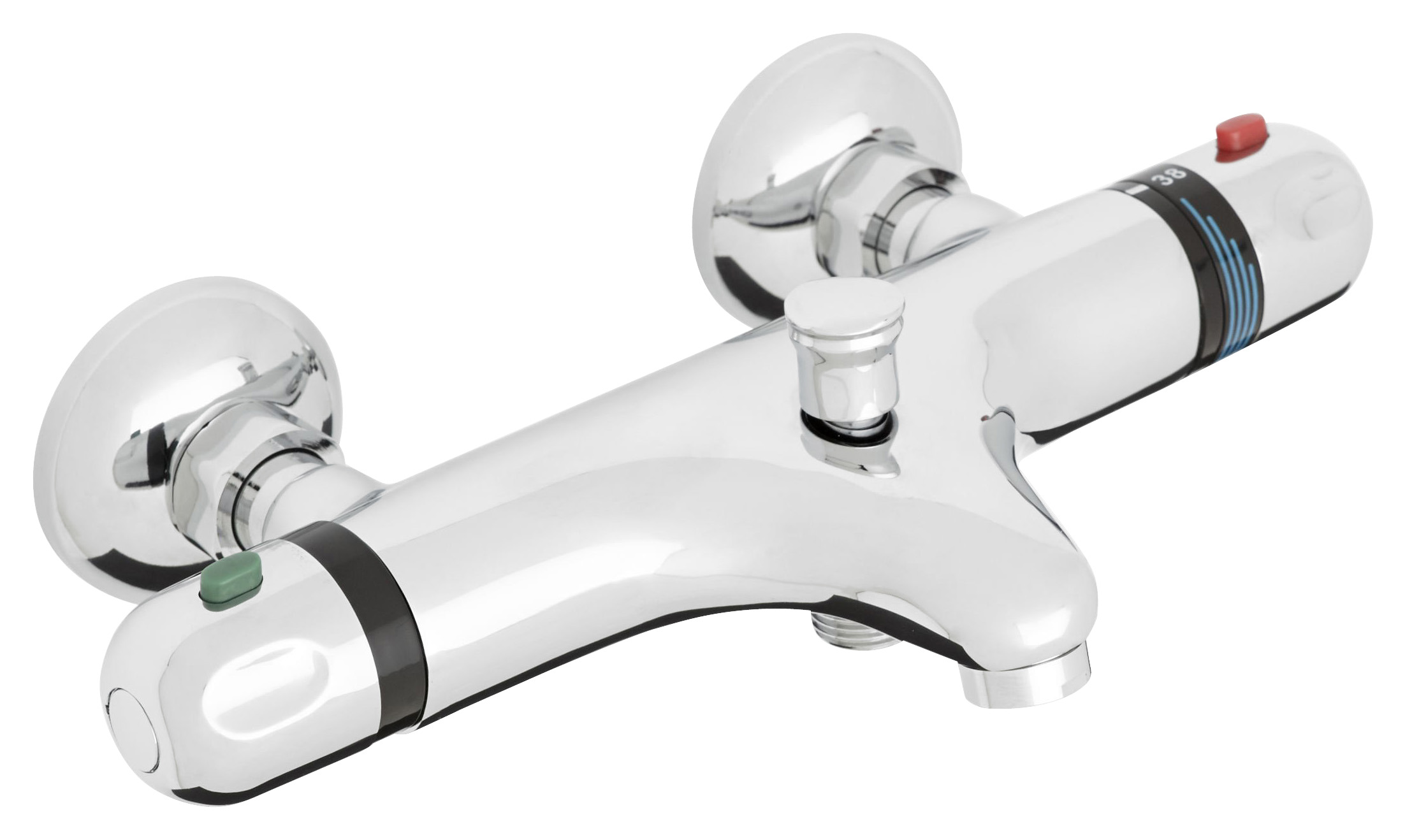 Handson Diane Thermostatische Badkraan Met Omstelling Chroom handson kopen in de aanbieding