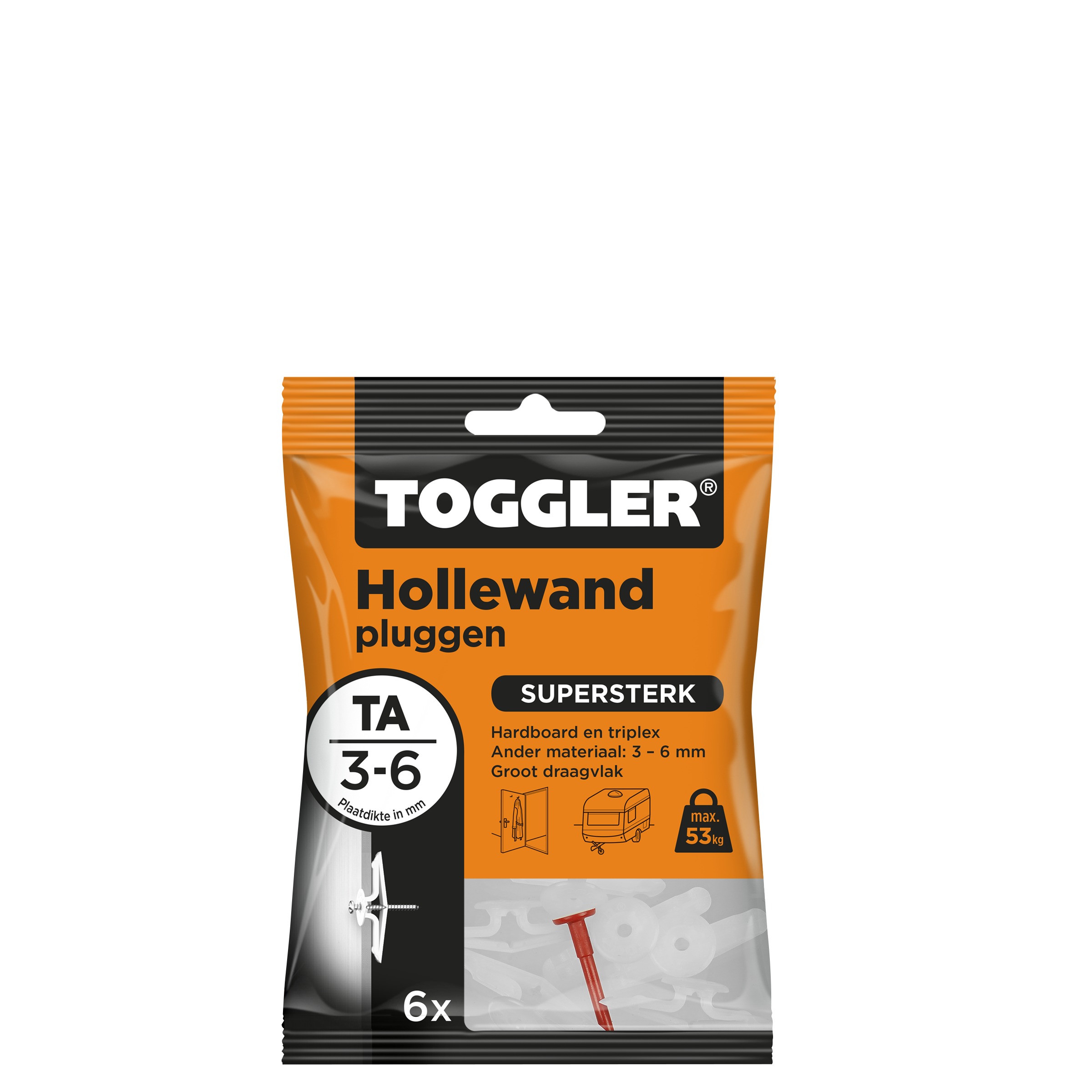 Toggler Hollewandplug Ta 3 6Mm 6 Stuks toggler kopen in de aanbieding