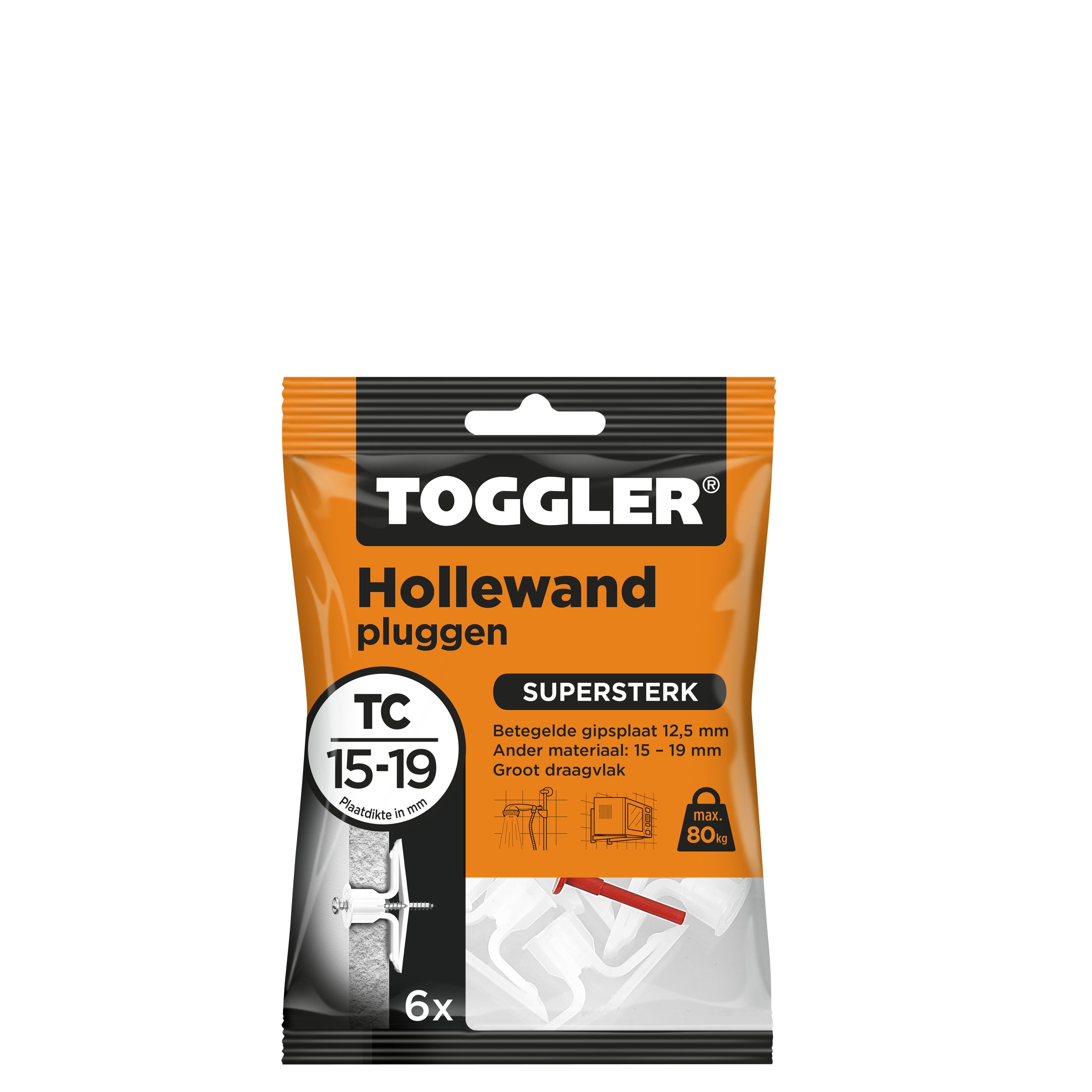 Toggler Hollewandplug Tc 16 19Mm 6 Stuks toggler kopen in de aanbieding