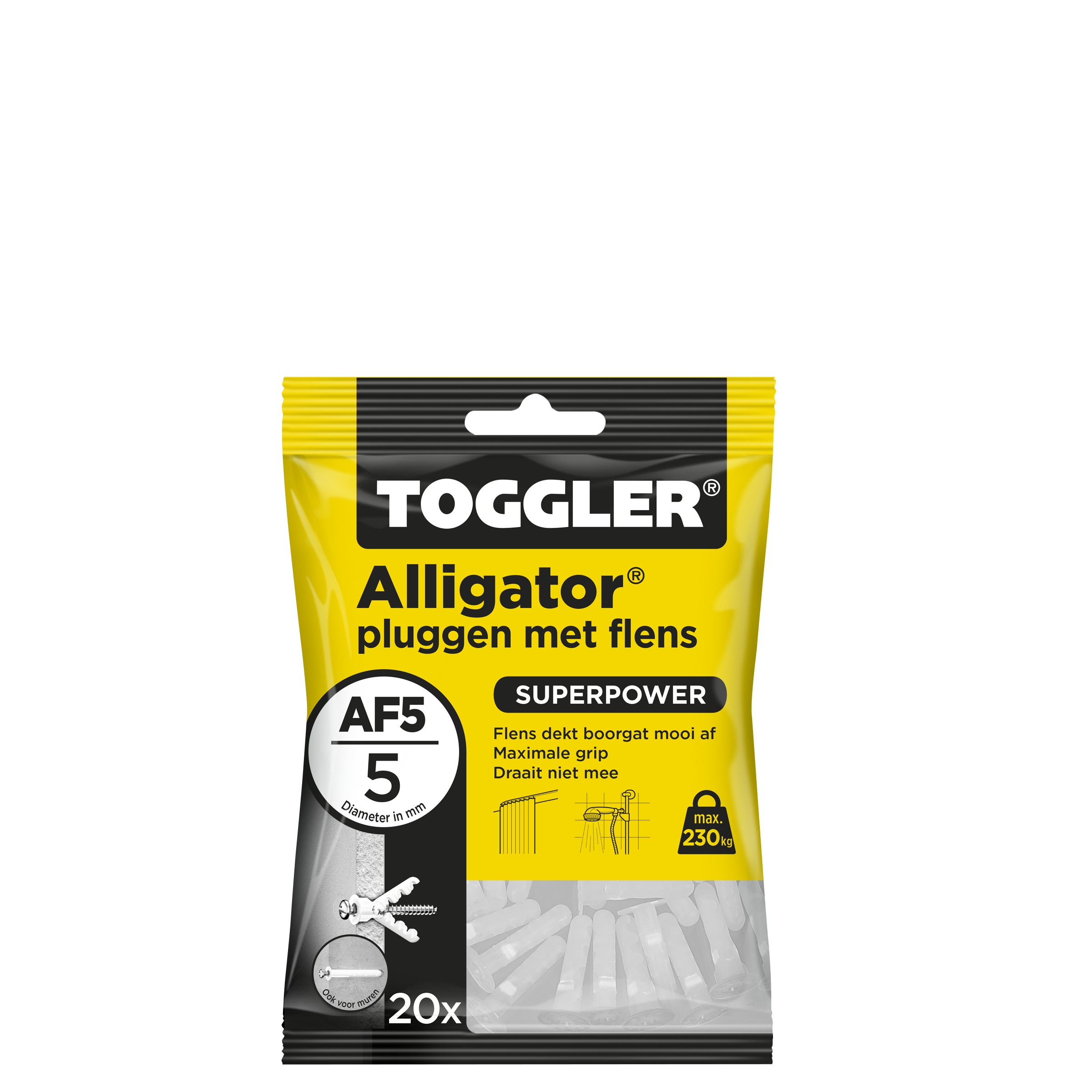 Toggler Alligatorplug Af5 20 Stuks toggler kopen in de aanbieding