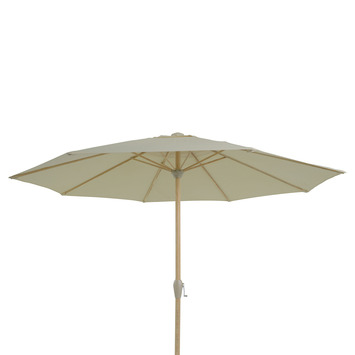 Zeemeeuw zeevruchten Matron Parasol Lima Ecru Houtlook Ø300 cm kopen? parasols | Karwei