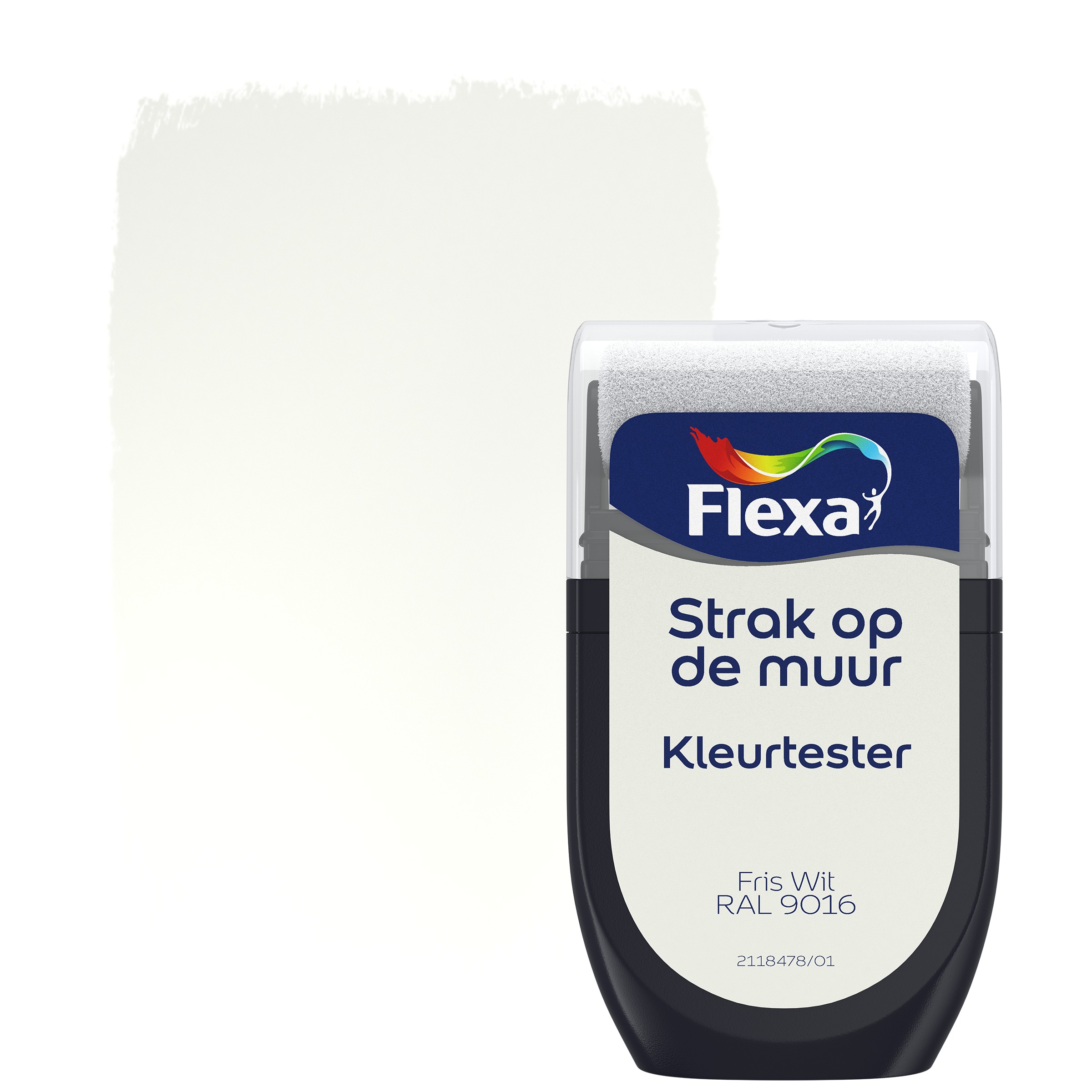 Flexa Strak Op De Muur Kleurtester Fris Wit Ral 9016 flexa kopen in de aanbieding