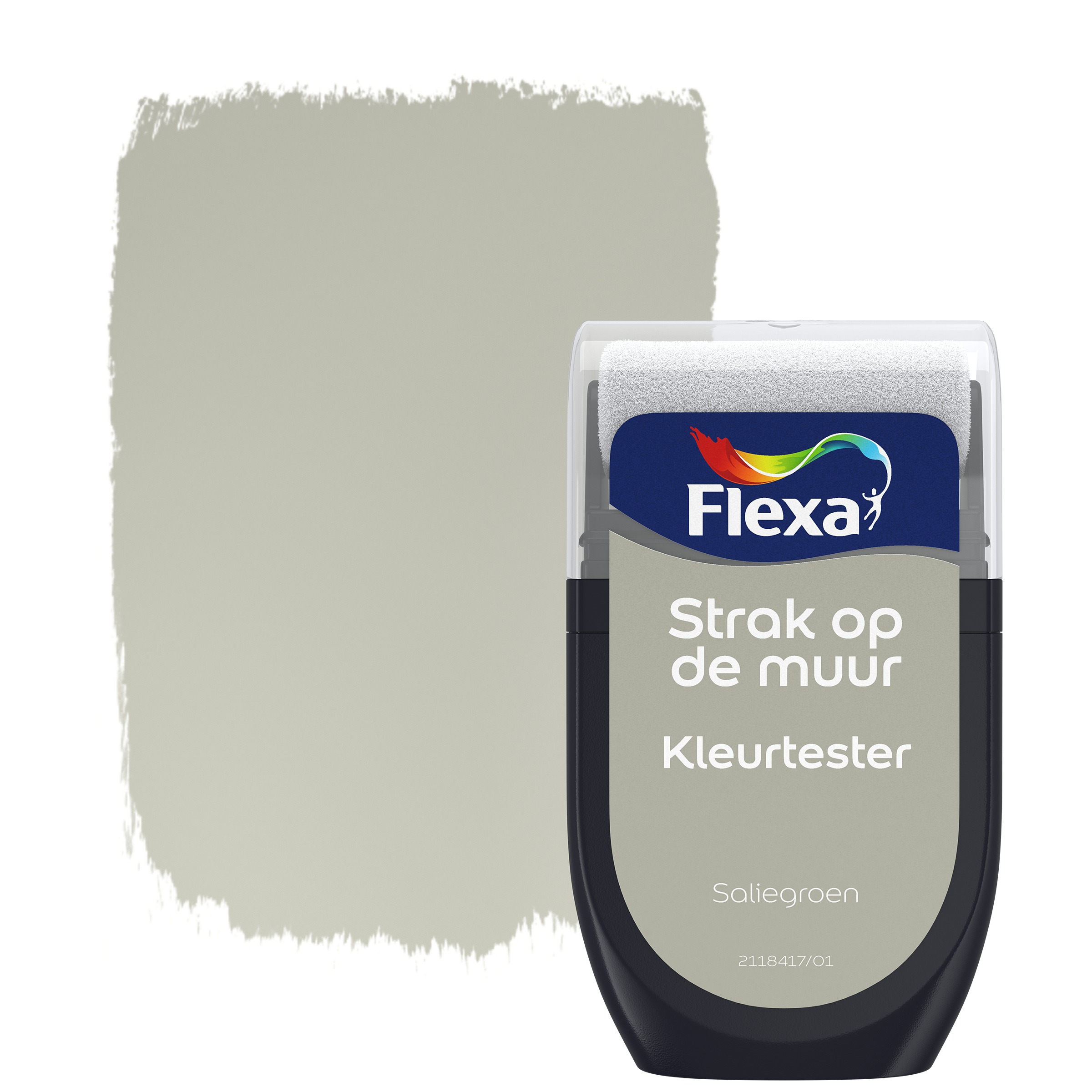 Flexa Strak Op De Muur Kleurtester Saliegroen flexa kopen in de aanbieding
