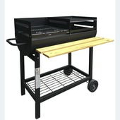 Tahiti houtskool BBQ metaal zwart 80 x 40 cm