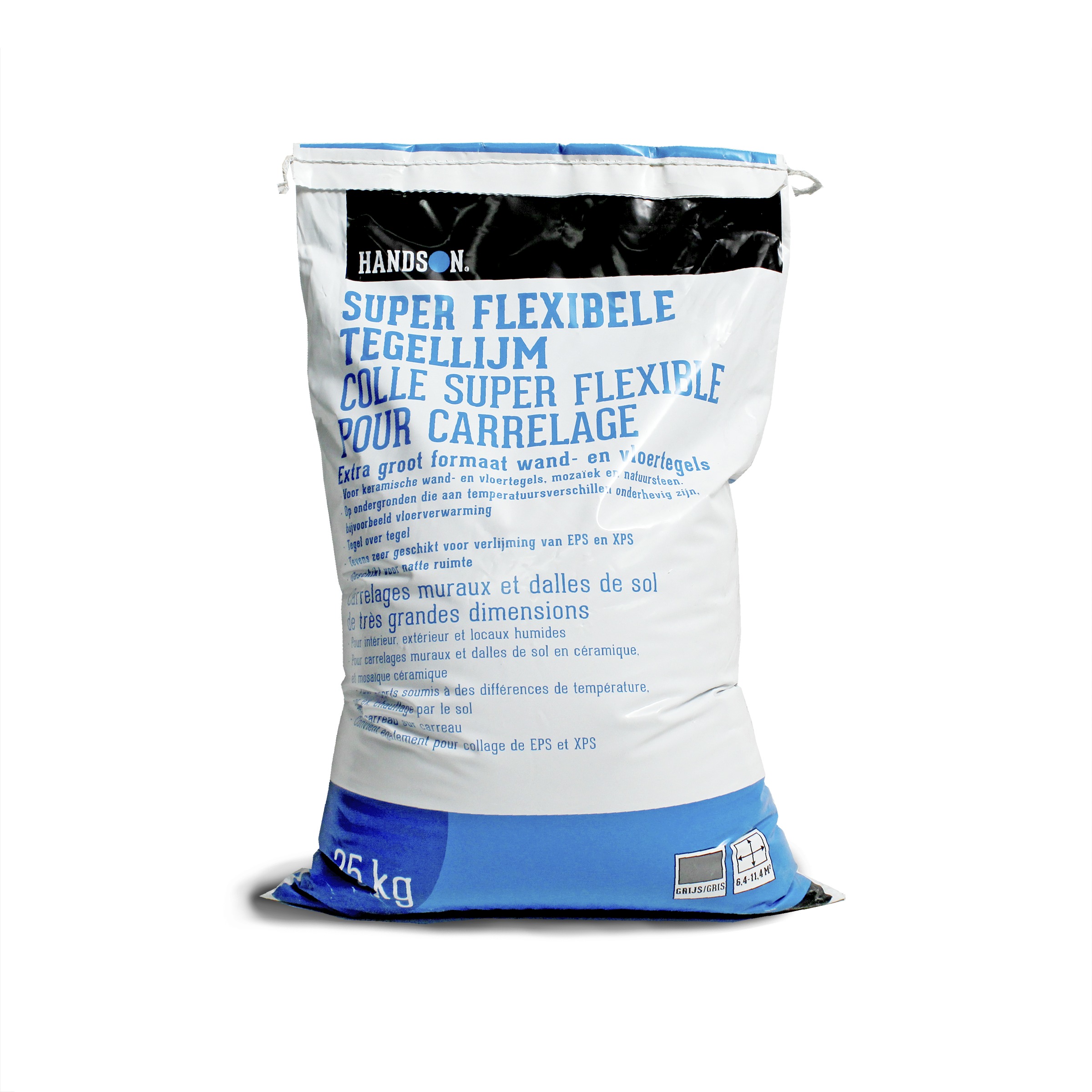 Handson Super Flexibele Tegellijm Grijs 25Kg handson kopen in de aanbieding