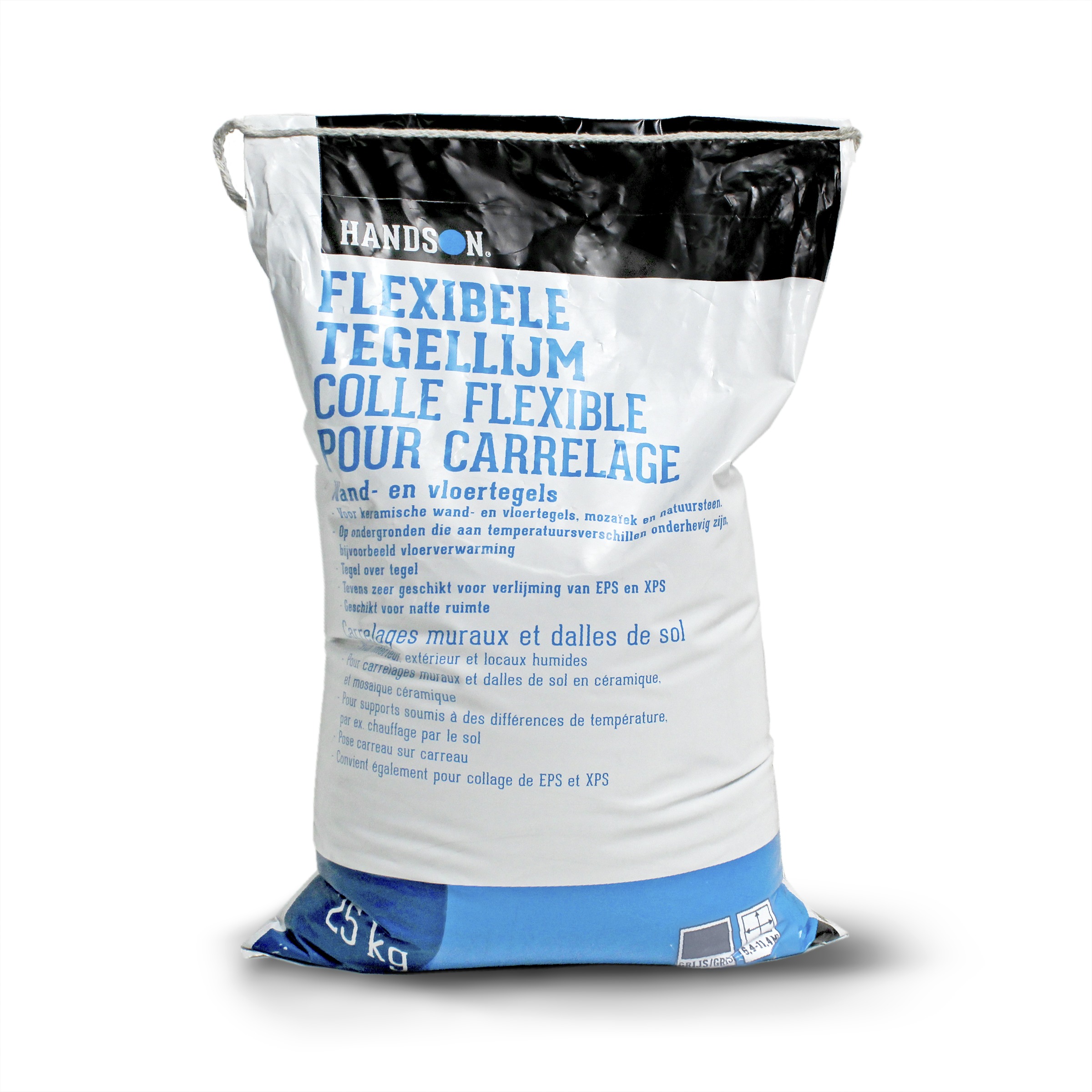 Handson Flexibele Tegellijm Grijs 25Kg handson kopen in de aanbieding