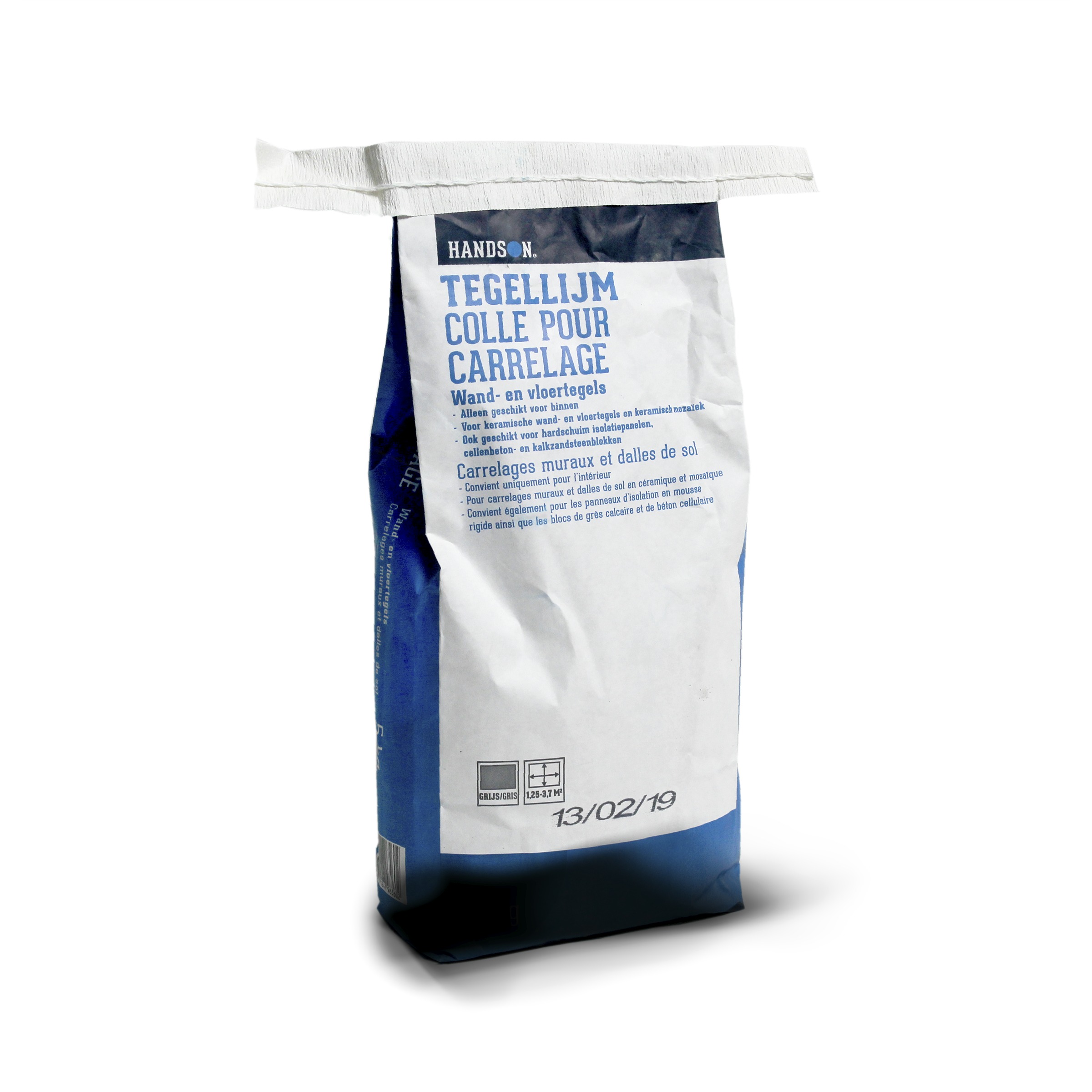 Handson Tegellijm Grijs 5Kg handson kopen in de aanbieding