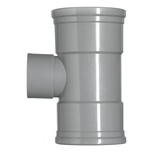 Martens PVC T-stuk 90° 3x manchet 125x75 mm