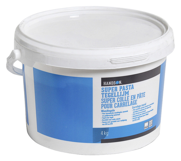 Handson Super Pasta Tegellijm Wit 4Kg handson kopen in de aanbieding