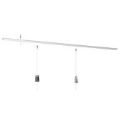 Artiteq Top Rail schilderij ophangsysteem compleet 2 meter wit RAL 9003