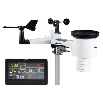 7-in-1 Wifi-weerstation Met App, 7,5-inch VA-display, Op Zonne Energie Werkende Buitensensor Weercentrum Voor Weersvoorspelling Windsnelheid Temperatuur Vochtigheid En Neerslag P 010321943244