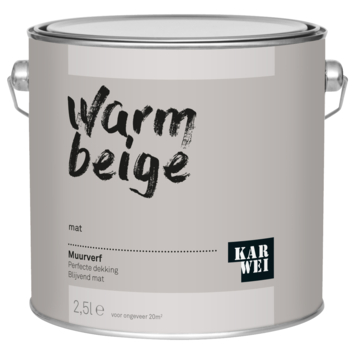 Karwei Muurverf Warm Beige Mat 2 5 Liter Kopen Muurverf Kleur Karwei