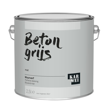 slaaf replica Scully KARWEI muurverf beton grijs mat 2,5 liter kopen? muurverf-kleur | Karwei