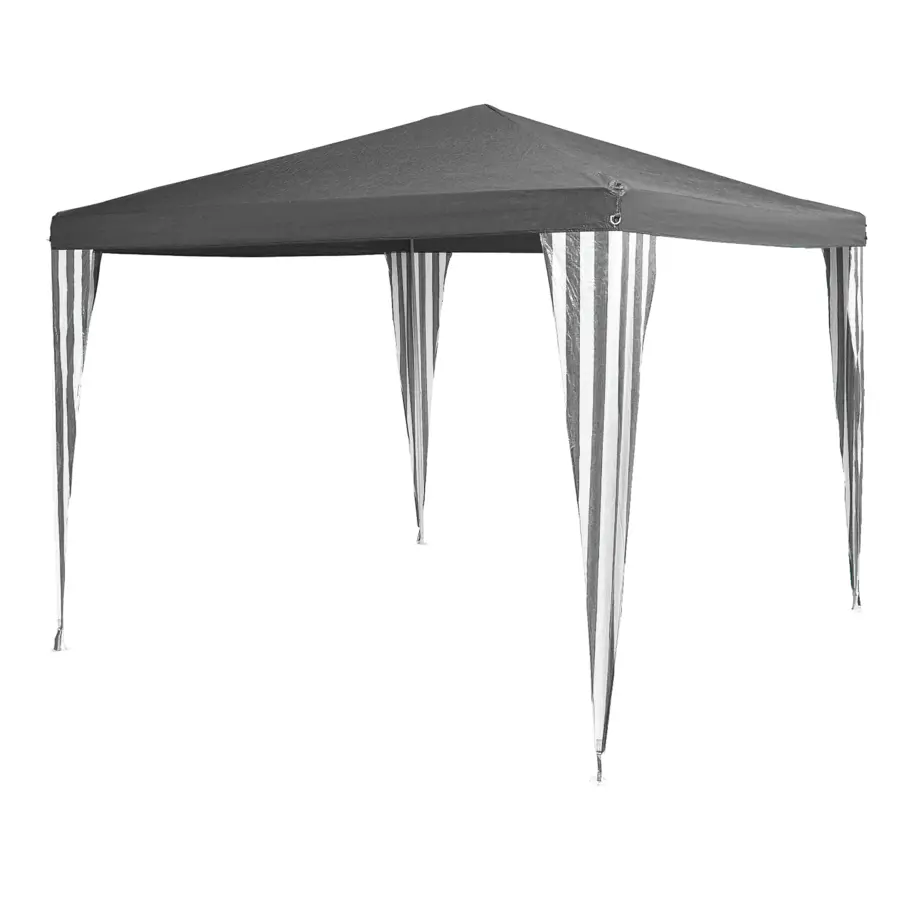 Handson partytent Caribe grijs 274 x 274 cm waterafstotend
