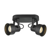 KARWEI spot Luna mat zwart 2-lichts