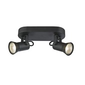 KARWEI spot Mic mat zwart 2-lichts